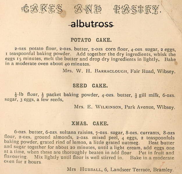 Dainty Dishes from Wibsey.