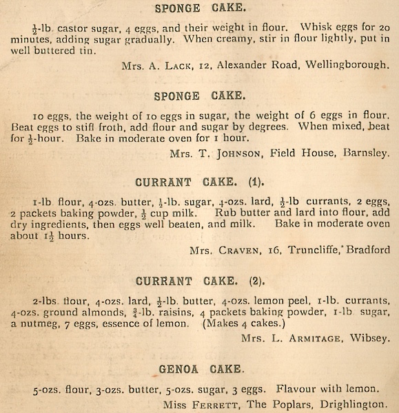 Dainty Dishes from Wibsey.