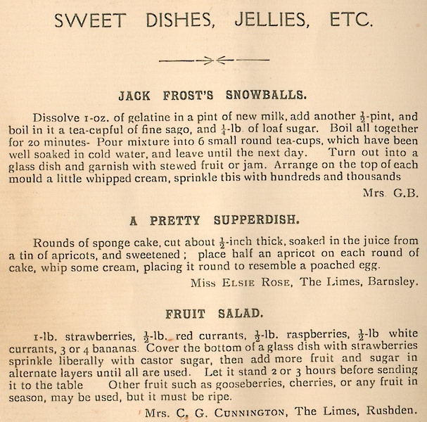 Dainty Dishes from Wibsey.