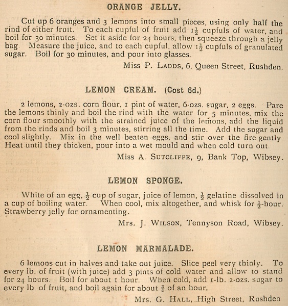 Dainty Dishes from Wibsey.