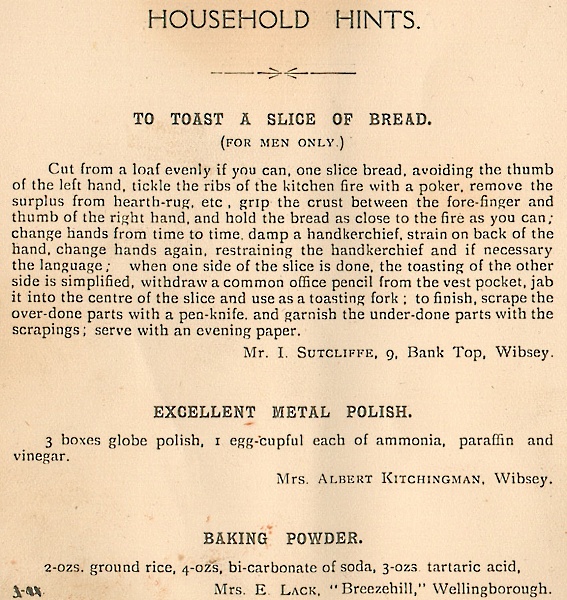 Dainty Dishes from Wibsey.