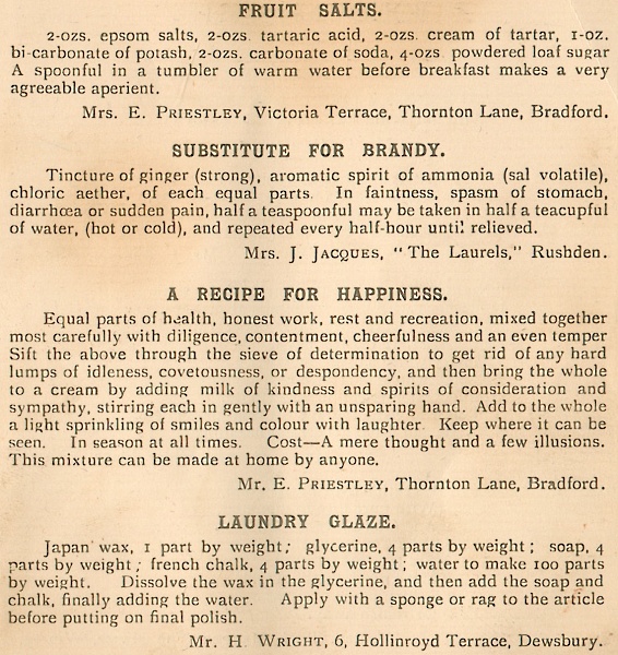 Dainty Dishes from Wibsey.