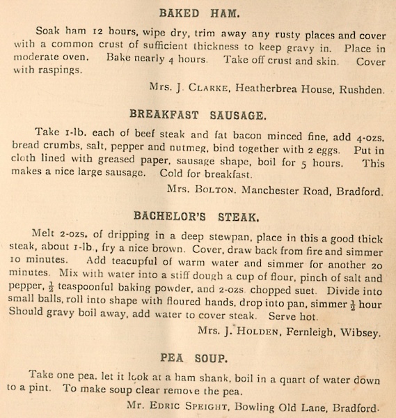 Dainty Dishes from Wibsey.