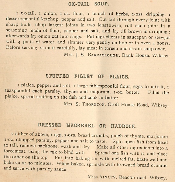 Dainty Dishes from Wibsey.