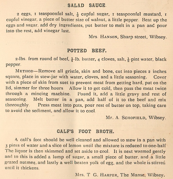 Dainty Dishes from Wibsey.