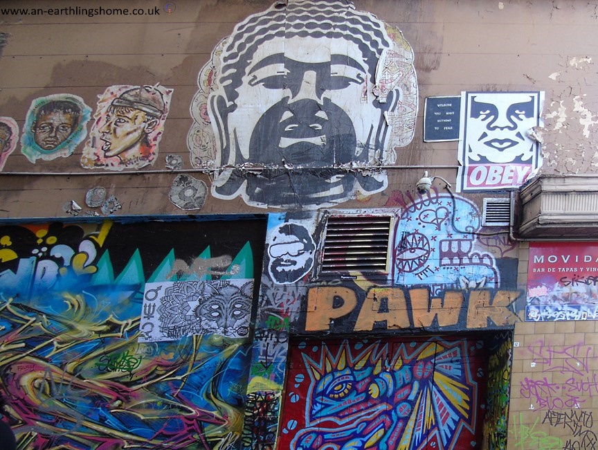 Graffiti Street in Melbourne 2015.