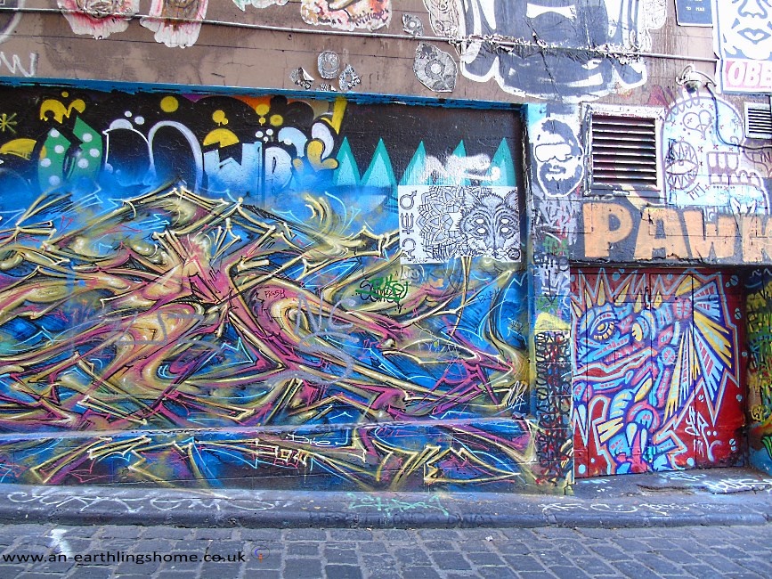 Graffiti Street in Melbourne 2015.