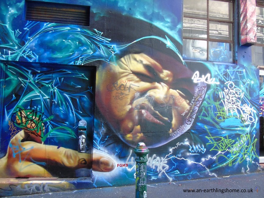 Graffiti Street in Melbourne 2015.