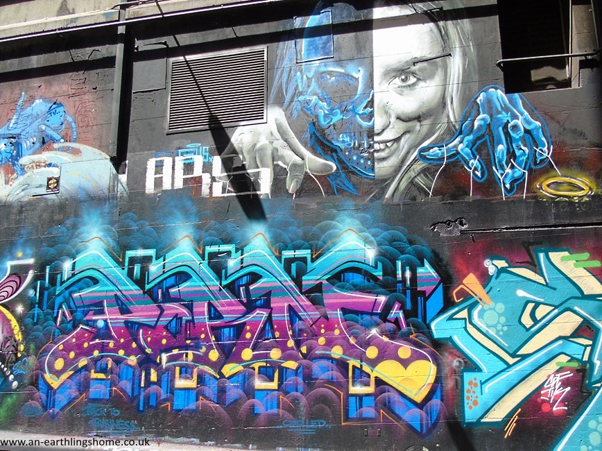 Graffiti Street in Melbourne 2015.