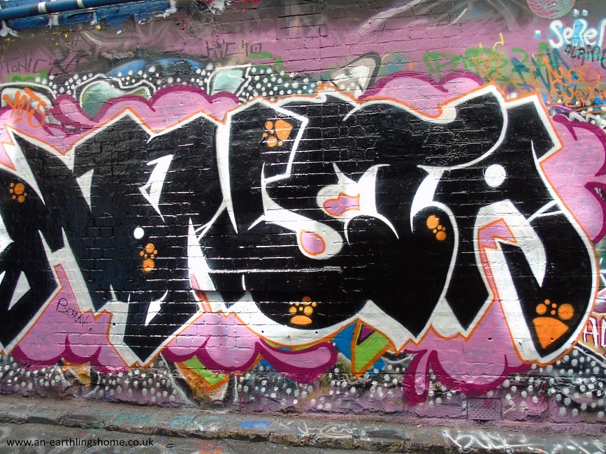 Graffiti Street in Melbourne 2015.