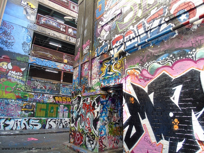 Graffiti Street in Melbourne 2015.