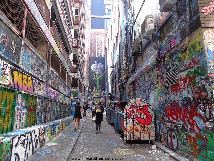 Graffiti Street in Melbourne 2015.