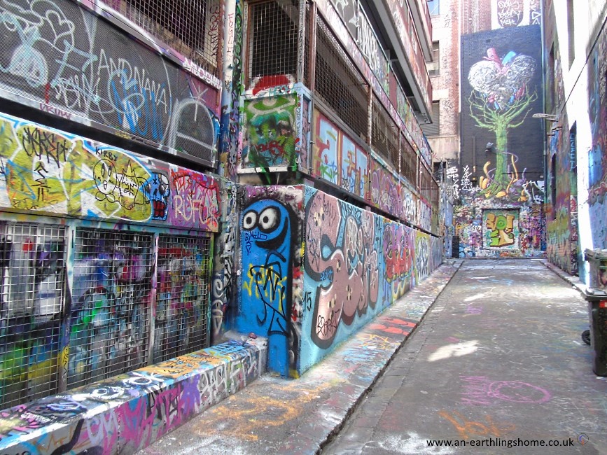 Graffiti Street in Melbourne 2015.