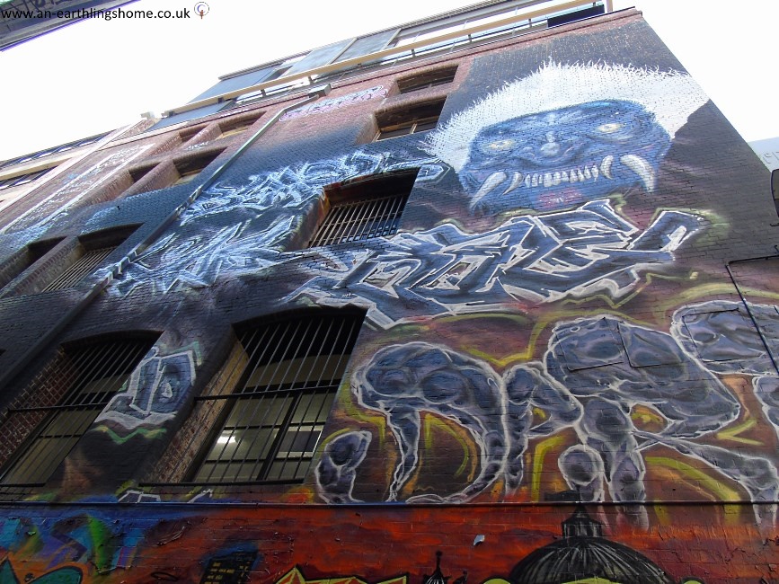 Graffiti Street in Melbourne 2015.