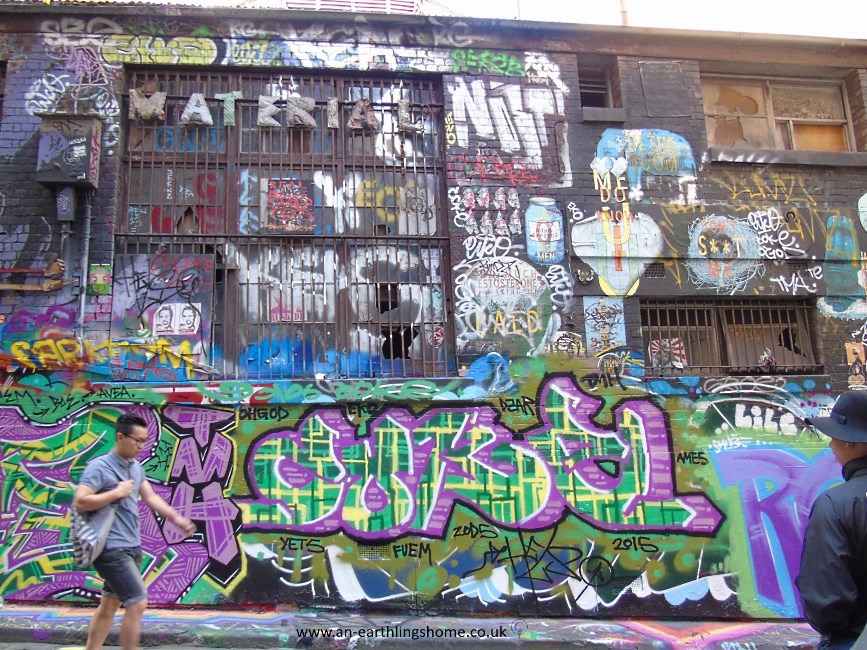Graffiti Street in Melbourne 2015.