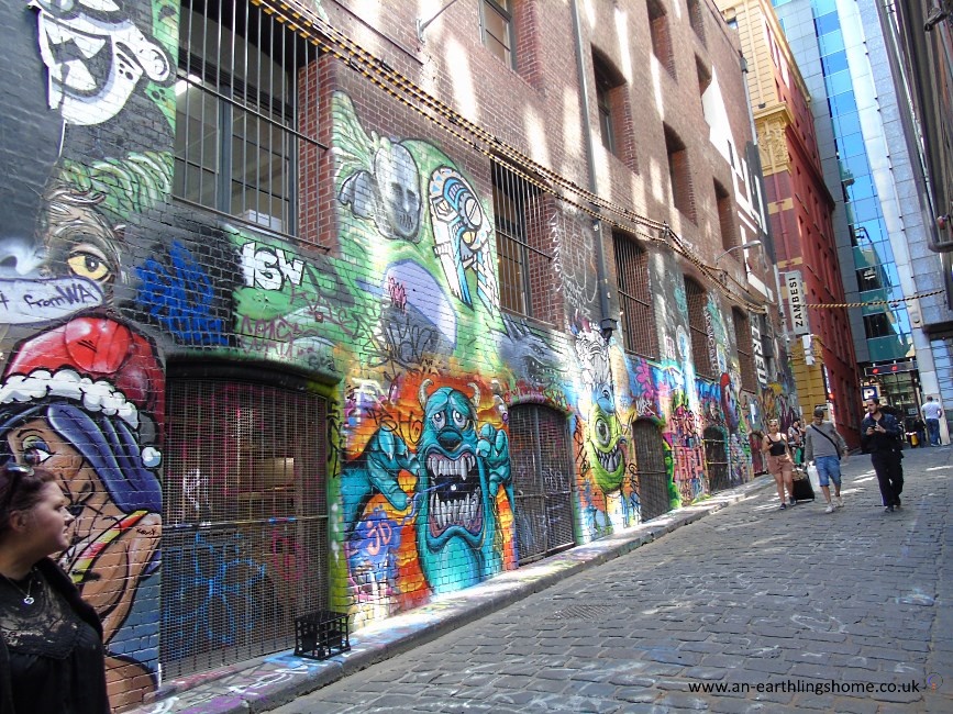 Graffiti Street in Melbourne 2015.