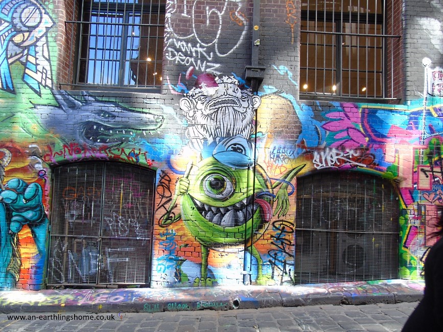 Graffiti Street in Melbourne 2015.