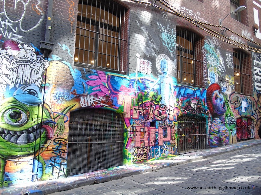 Graffiti Street in Melbourne 2015.