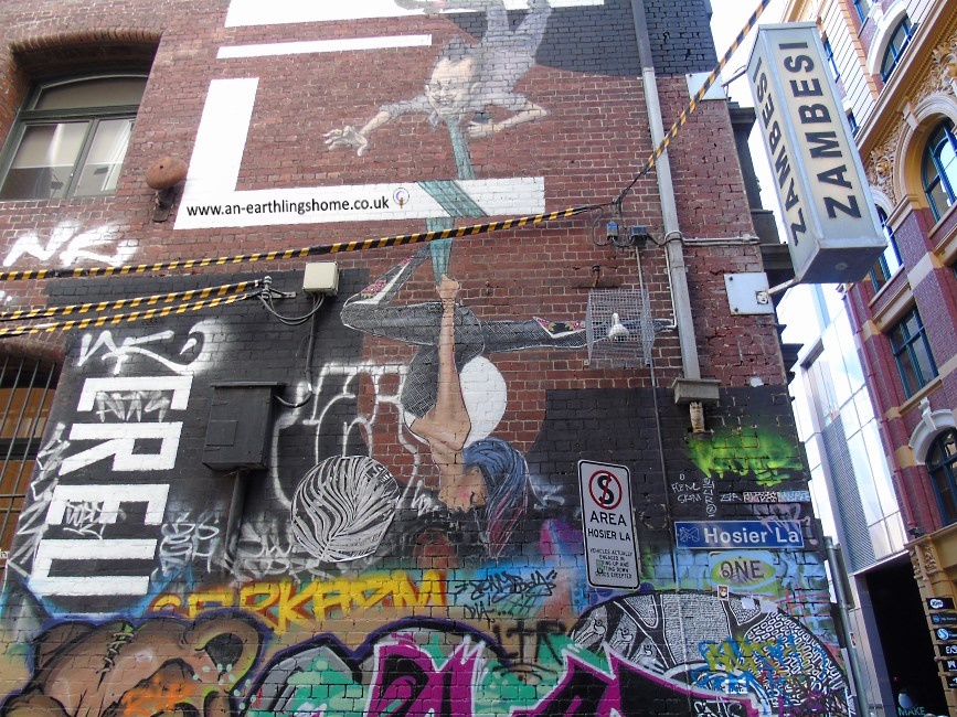 Graffiti Street in Melbourne 2015.