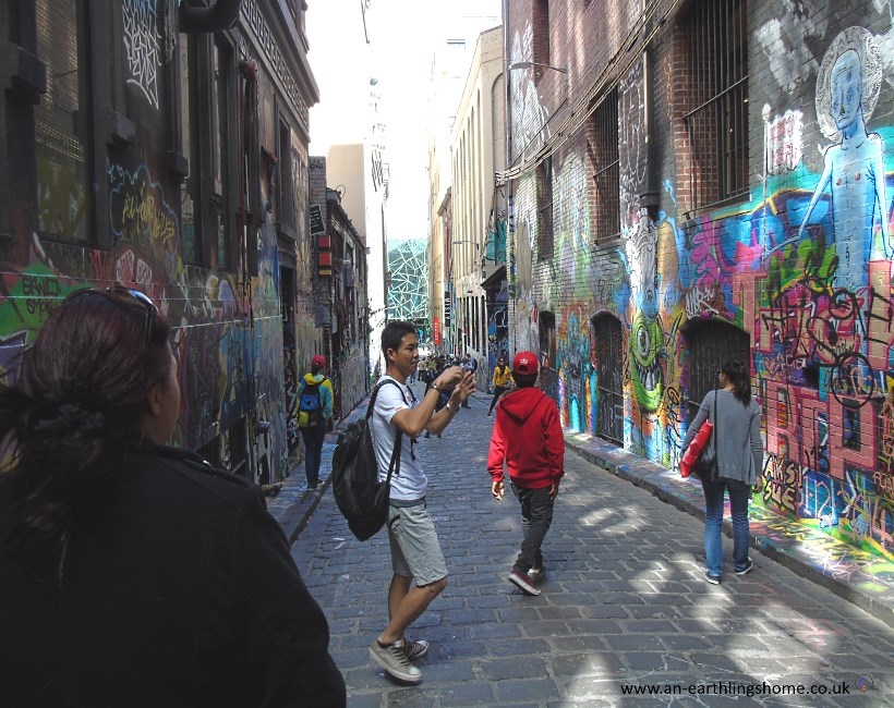 Graffiti Street in Melbourne 2015.