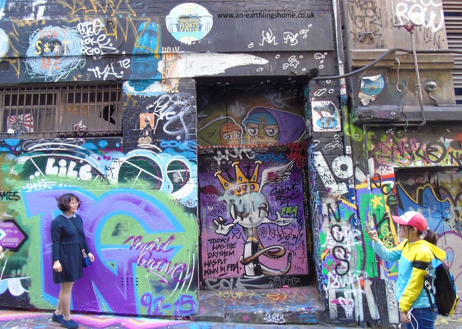 Graffiti Street in Melbourne 2015.