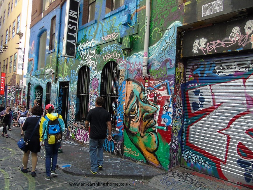 Graffiti Street in Melbourne 2015.