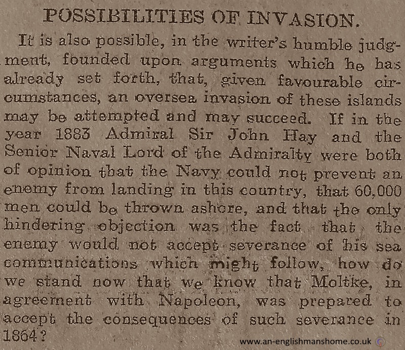 The Channel Tunnel. 1907