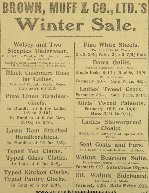 Brown and Muffs 1907.