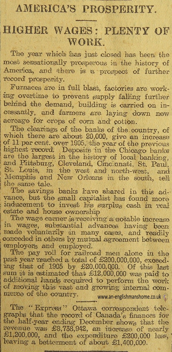 America is too 1907.