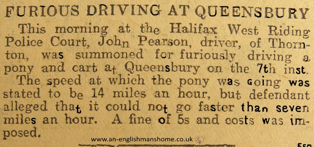 A Speeding Pony and Trap. 1907.