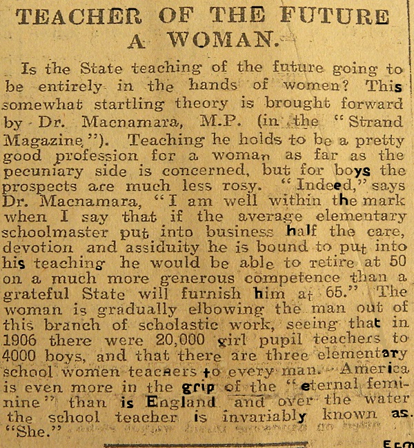 Women are the best Teachers 1907.