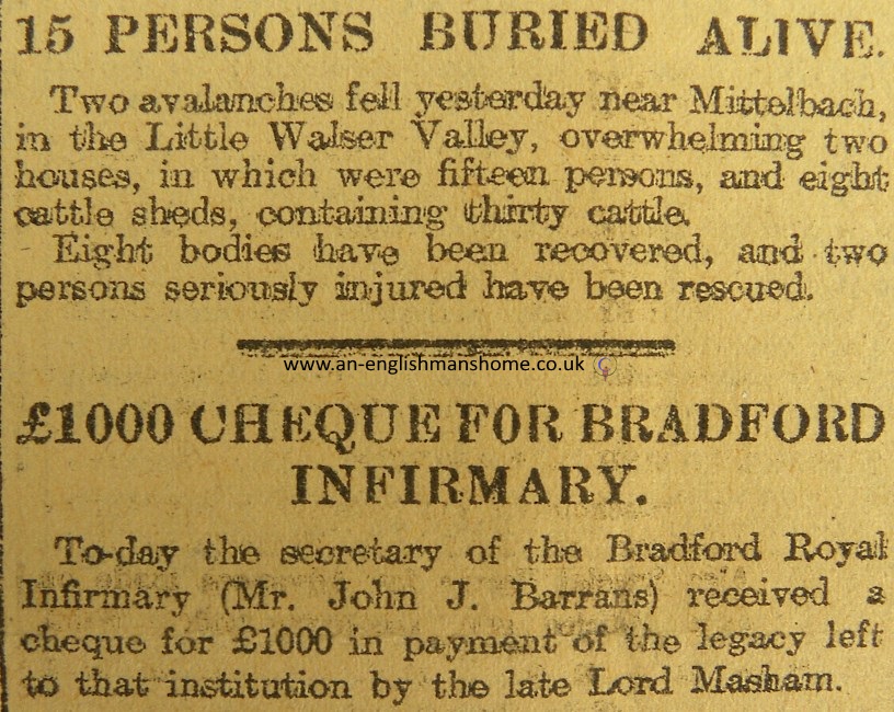 Bradford Royal Infirmary 1907.