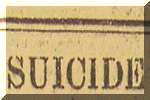 Servant Girl Poisons herself 1907.