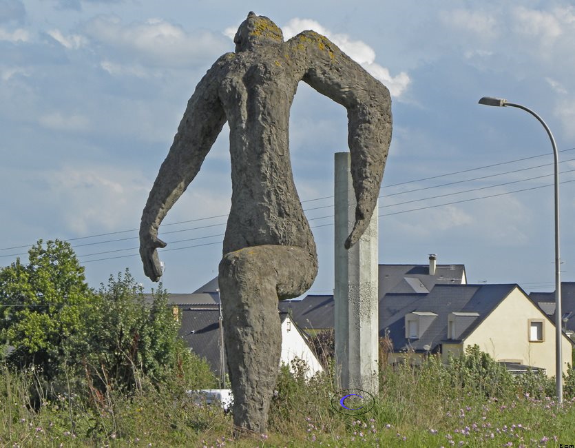 Statues in A quiet field in France. 2014