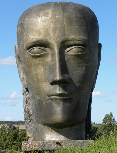 Statues in A quiet field in France. 2014