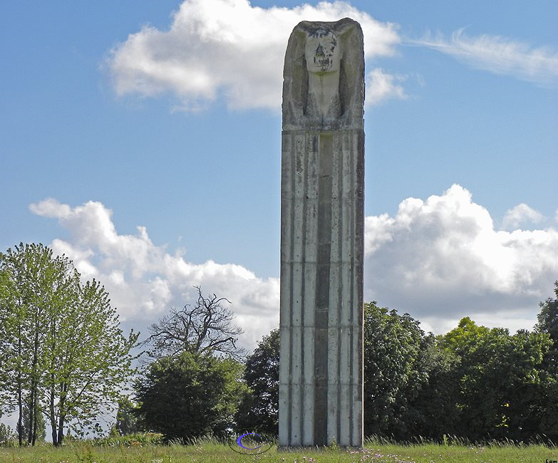 Statues in A quiet field in France. 2014