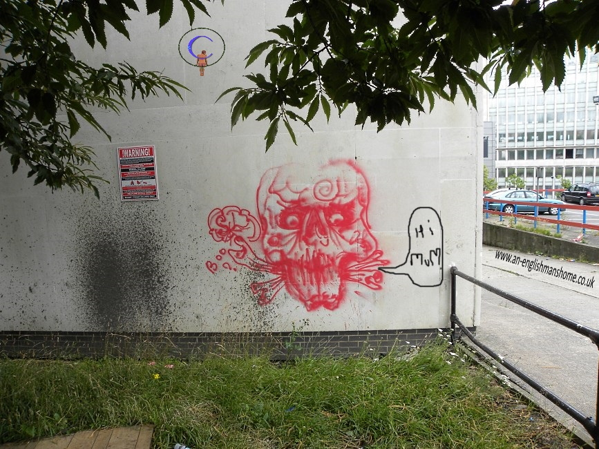 Bradford City Centre Skull.