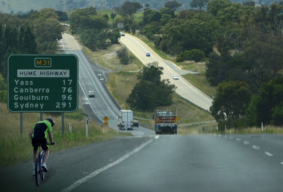 A Bike on the Freeway.