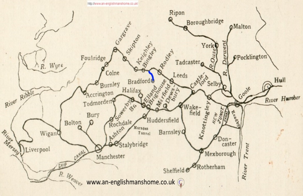 West Riding Canal system. 1900s