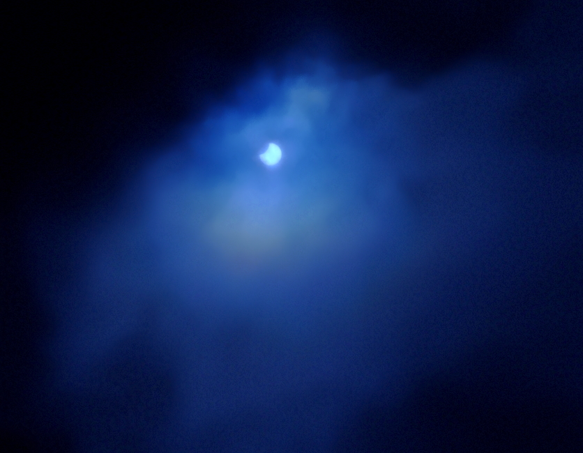 Partial Eclipse of the Sun. August 1st 2008. From Wibsey.