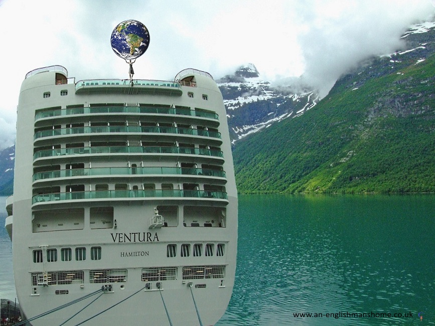 The Ventura taking the World for a cruise.