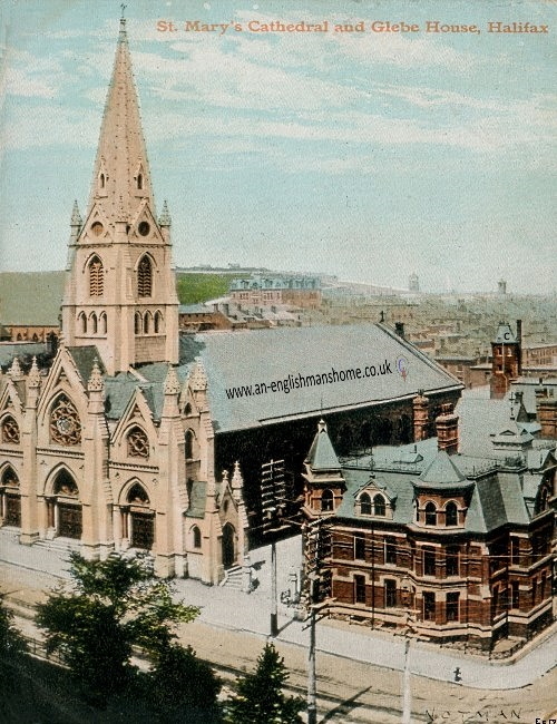 St Marys Church and Glebe House Halifax England.