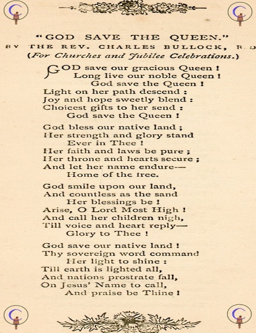 God Save the Queen.