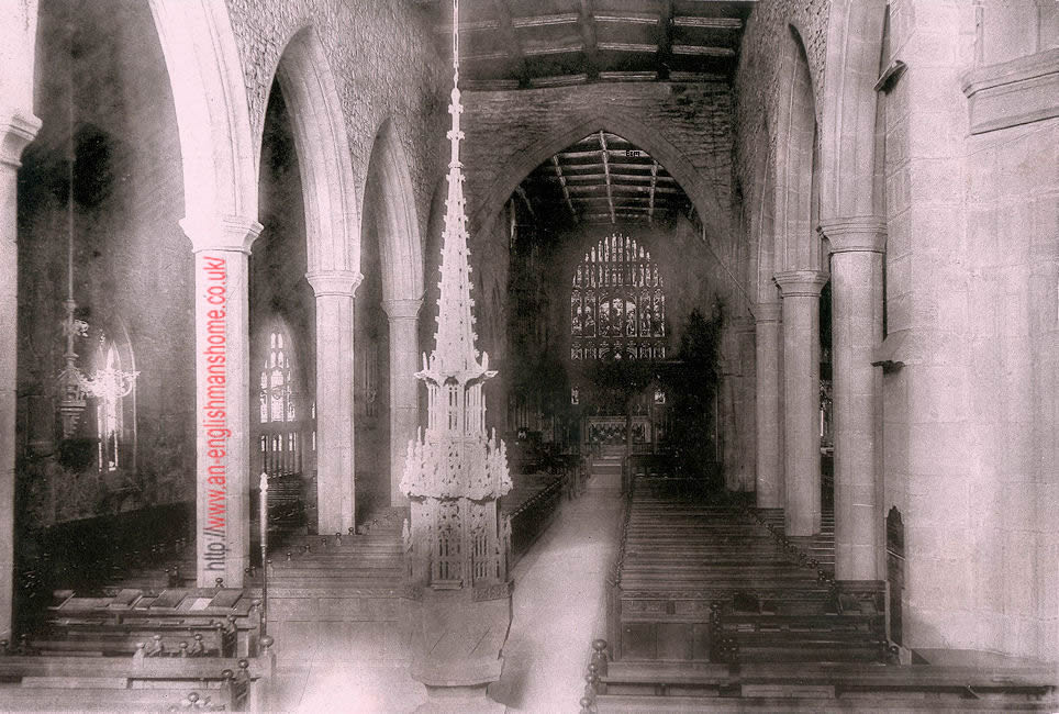 Halifax Parish Church interior 1904 ish