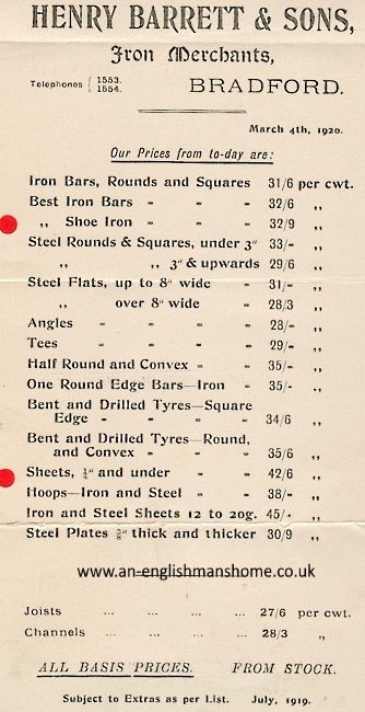 Henry Barret, Bradford.