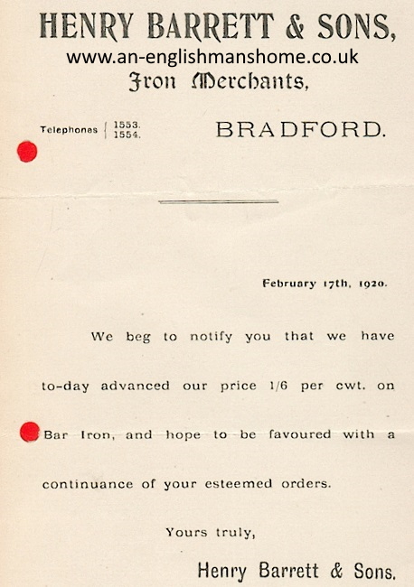 Henry Barret, Bradford.