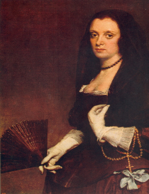 A Lady with a fan.