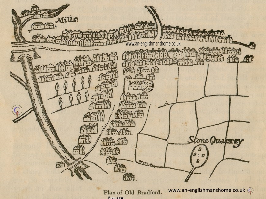 Old map of Bradford.