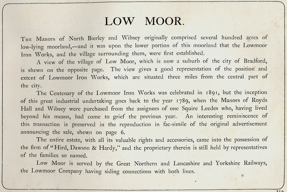  Low Moor Ironworks 1790