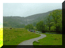 Malham cove from a distance.